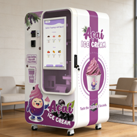 Distributeur de crème glacée économique et rentable avec SDK, paiement par QR code, pièces et cartes de crédit, écran tactile