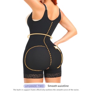 2025 Premium femmes bout à bout ventre contrôle Shapewear fermeture éclair et intérieur crochet et boucle dentelle décoration niveau ferme nouveauté - Product Image 3