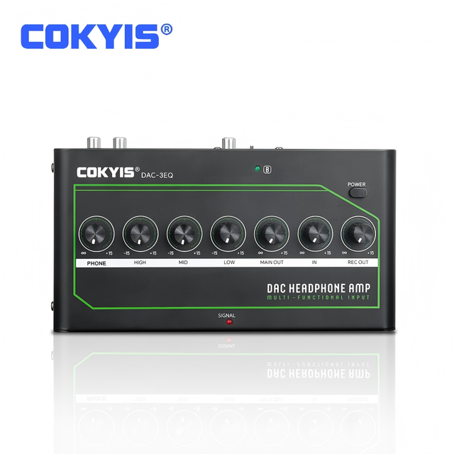 Multi-Function HiFi Headphone Amplifier Built-in BT Features RCA Digital Analog Amplifier for Mobile Phone Computer Game Console