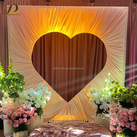 Support de présentation en métal creux JINDA, blanc, pour rideaux de mariage, toile de fond, décoration de fête