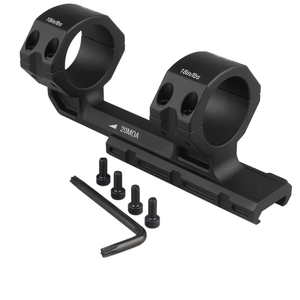 Aluminum Cantilever Tube <b>Clamp</b> 30 34mm Optic Mount Base Hunting Sight Holder Red Dot Light Adapter Matte Black Gear - Product Image 2