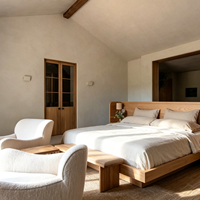 Planos de Diseño de Interiores de Villa Rústica Moderna y Minimalista Personalizados, Visualización 3D, Comunicación Profunda, 5 Dormitorios