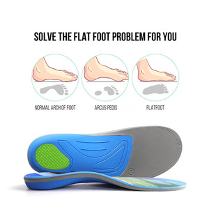 Premium Performance Feet Severe Flat Foot High Strength Correction Orthopedic Shoe Cushion Arch <b>Support</b> Orthotic Insole - Product Image 3