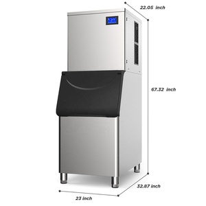 Công suất cao thương mại tự động <span class=keywords><strong>Ice</strong></span> Cube máy khối Máy Làm Đá năng suất cao có tính năng máy nén bánh lõi - Product Image 4