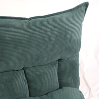 Fauteuil inclinable en forme de pouf vert avec positionnement flexible et housse douce, siège confortable pour coin jeux, salle de jeux, bureau