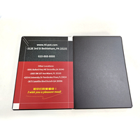 Porte-menu en carton PVC personnalisé avec logo et taille sur mesure pour restaurants, cafés, hôtels, brochure à feuilles mobiles, double panneau