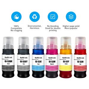 ENCRE-PUISSANCE GI 53 GI53 GI-53 Premium Couleur Compatible Bouteille En Vrac À Base D'eau Encre De Recharge pour Canon <span class=keywords><strong>PIXMA</strong></span> <span class=keywords><strong>G550</strong></span> G650 Imprimante - Product Image 3