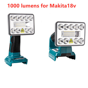 Nouvelle lampe LED lampe de travail lampe de poche pour Makita BL1430 BL1830 batterie au Lithium USB éclairage extérieur 3 pouces 1000lumen - Product Image 2