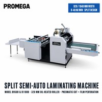 Machine de laminage semi-automatique à film pré-appliqué pour papier, plastique et textiles 40m/min