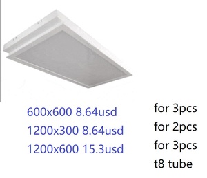 แผงเพดานสี่เหลี่ยมโคมไฟ4หลอด T8ติดตั้ง1.2M - Product Image 5