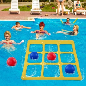 PVC <b>Inflatable</b> Tic Tac Toe Game <b>Pool</b> Float Toys 59*55 Inch with 6 Balls and 1 Hand Pump Toss Game <b>for</b> Swimming <b>Pool</b> and Backyard - Product Image 6