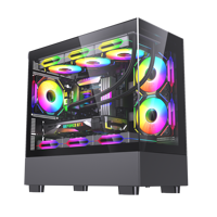 2026 High Quality New Style PC Casing Computer Case ATX PC Case HD Tempered Glass Computer case & Towers Gaming Desktop Chassis