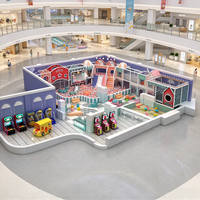 Aire de jeux intérieure pour enfants, château gonflable, parc de jeux commercial personnalisé pour enfants avec toboggan pour centre commercial