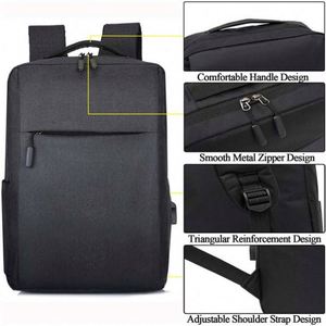 Factory Hot Sell College Office Business Stylish <b>USB</b> Waterproof Anti-Theft Breathable Nylon Laptop Backpack with 20-39L Capacity - Product Image 6