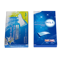 Smilkit 28/14Pcs Strip Pemutih Gigi Label Pribadi Canggih