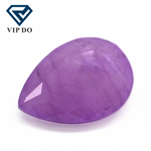 6*8mm-10*14mm pietre di fusione di colore <span class=keywords><strong>viola</strong></span> <span class=keywords><strong>con</strong></span> taglio a pera <span class=keywords><strong>con</strong></span> gemme di inclusione gemme di tormalina di cristallo sintetico sciolto pietre patchwork - Product Image 2