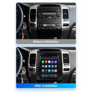 CARUPEZ 9.7 pouces Android autoradio pour <span class=keywords><strong>Toyota</strong></span> Land Cruiser Prado 120 Lexus GX470 2002-2009 Vertical Tesla Style intégré GPS - Product Image 2
