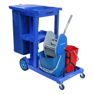 Wholesale Price Supplies Industrial Cleaning Laundry Trolley Service Cart With Cheap Prices
