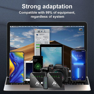 Offerta speciale di fabbrica SX10 nuovo microfono Lavalier Wireless microfono a lunga resistenza microfono per vlog chiesa discorso - Product Image 6