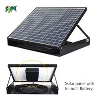 Plafonnier LED solaire 30W avec capteur radar intelligent, éclairage solaire jour et nuit pour usage domestique