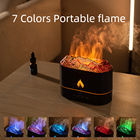 7 couleurs Portable sans fil Rechargeable simulé feu Air flamme arôme diffuseur humidificateur volcan diffuseur