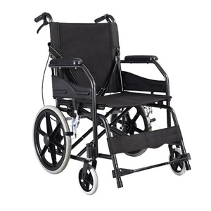 <b>Folding</b> Lightweight Manual Wheelchair With <b>Commode</b> Thickened Steel Pipes For Elderly And Disabled Persons - Product Image 1