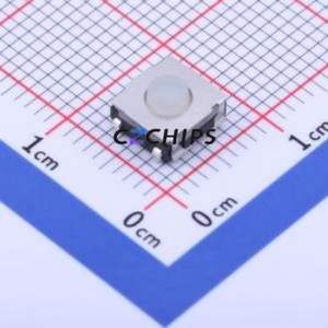 GT-TC125G-H035-L3 Tactile Switch SMD Switch Single Pole Single Throw Round Button 4N Vertical Mount - Product Image 1