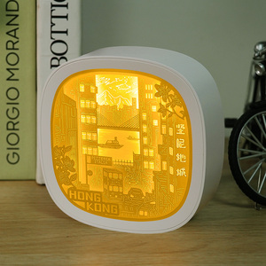 2026 kỷ niệm món quà Bóng khung tranh lên giấy thủ công đèn tường nghệ thuật ảnh 3D LED ánh sáng ban đêm - Product Image 3