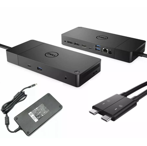 Оригинальная док-станция Dell WD19DCS с двумя портами USB-C и адаптером питания 240 Вт, интерфейс USB 3.0, в наличии - Product Image 1