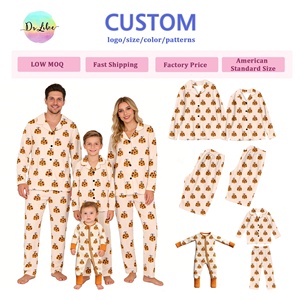 ชุดนอนครอบครัวเข้าชุดกัน ชุดแม่ลูก ผ้าใ<span class=keywords><strong>ย</strong></span>ไผ่เฟรนช์เทอร์รี่ ผลิตตามแบบ OEM ไซส์ใหญ่ เสื้อผ้าเด็ก ผ้าใ<span class=keywords><strong>ย</strong></span>ไผ่เทอร์รี่ - Product Image 2