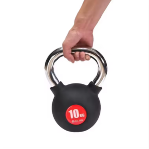 थोक प्रशिक्षण जिम शक्ति प्रतियोगिता केटलबेल कास्ट आयरन केटलबेल इलेक्ट्रोप्लेटेड हैंडल के साथ - Product Image 2