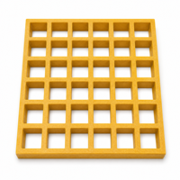 Grille moulée en fibre de verre 25 mm, panneaux de passerelle antidérapants en PRV, légers pour piétons