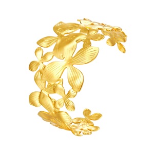 Bracelet manchette élégant en acier inoxydable pour femme, design ouvert, résistant à la <span class=keywords><strong>d</strong></span>écoloration, idéal pour le quotidien et les vacances - Product Image 5