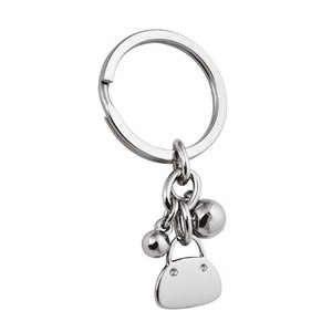 Portachiavi da Donna con Finitura Cromata, Accessorio Elegante - Product Image 1