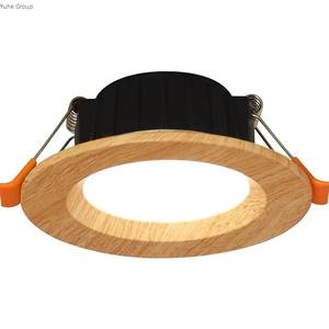 Plafonnier LED encastré en bois ultra-fin à trois couleurs réglables, moderne, pour la maison, le bureau, anti-éblouissement, panneau lumineux LED pour couloir - Product Image 6
