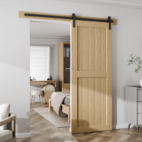 Kit de quincaillerie robuste pour porte de grange coulissante double, avec rails et roulettes silencieuses pour armoire