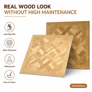 Carrelage en porcelaine imitation bois 00x600mm, design <span class=keywords><strong>parquet</strong></span>, antidérapant, finition mate - Product Image 1