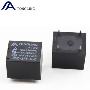 TONGLING JQC-3FF SRD PCB T73 5V 5-Pin DC kaynaklı güç röleleri 10A 2 amper üzerinde PCB için küçük - Product Image 5