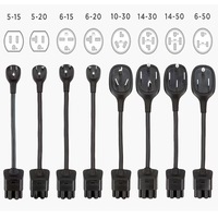 Adaptateur de prise de charge Tesla - Connecteur de charge pour véhicule Tesla - Série complète de prises standard américaines NEMA 14-50