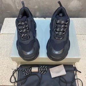 Summer basketball style casual shoes with thick sole, anti-slip and supportive features. Black walking shoes for men. - Product Image 5
