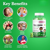 Gummies de soutien immunitaire à prix d'usine - Complément alimentaire en forme d'oursons gélifiés à la mousse de mer pour enfants