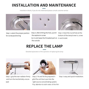 Ngoài trời inoodr tĩnh gobo quảng cáo ánh sáng xây dựng tường chiếu logo sàn chiếu - Product Image 4