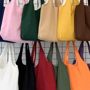 Wholesale Fashion Breathable Eco Friendly Casual Tote Custom Logo Shopping Bag Blank <b>Plain</b> <b>Canvas</b> Bags Custom Color Size - Product Image 1