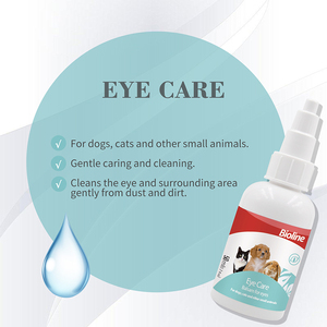 Gouttes oculaires Bioline pour animaux de compagnie, soulage la sécheresse et nettoie les yeux des chiens et des chats - Product Image 4