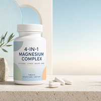 OEM Complexe de Magnésium 4-en-1 en Comprimés (Glycinate, Citrate, Malate, Oxyde) – Complément à Marque Blanche