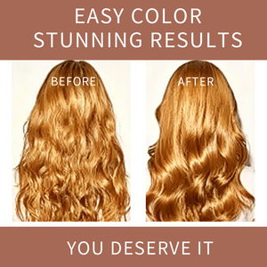 Crème colorante pour cheveux jaune gingembre, ton chaud, longue tenue, haute couvrance, brillance lisse, hydratante, douce, professionnelle, OEM ODM - Product Image 3