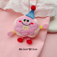 Décorations créatives de poupées alimentaires de dessin animé, donuts amusants, biscuits, petits gâteaux, pendentifs pour sacs de filles, porte-clés en peluche douce, machines à poupées