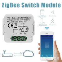 Tuya Zigbee Smart Diy Wall 1 2 3 4 Gang Way Module de commutateur de lumière fonctionne avec Alexa Google Home