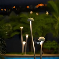 Lampe solaire d'extérieur pour pelouse Narcissus 2W 3000K, IP65, CRI 95 élevé, aluminium PMMA, éclairage de chemin