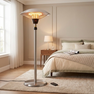 <span class=keywords><strong>Chauffage</strong></span> infrarouge sur pied 1500W 110V/220V <span class=keywords><strong>pour</strong></span> patio, <span class=keywords><strong>appartement</strong></span>, chambre à coucher, <span class=keywords><strong>chauffage</strong></span> auxiliaire - Product Image 1